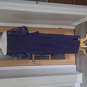 Long dress, size 10,blue color